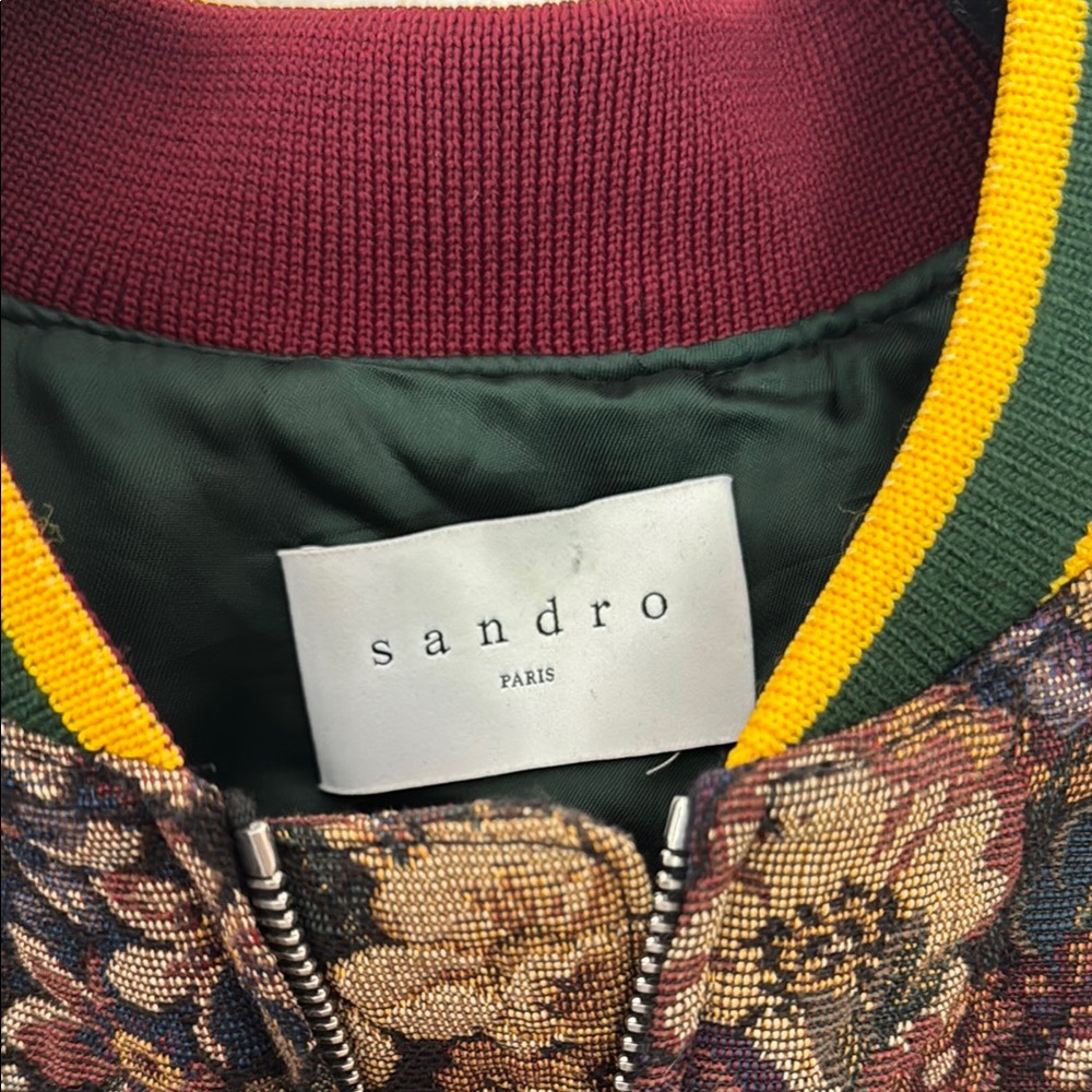 Floral Patterned Bomber Jacket - image 2